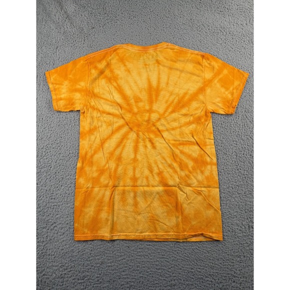 Mitchell & Ness MLS Los Angeles Galaxy T Shirt Mens Medium Yellow Tie-Dye Logo - Picture 2 of 10